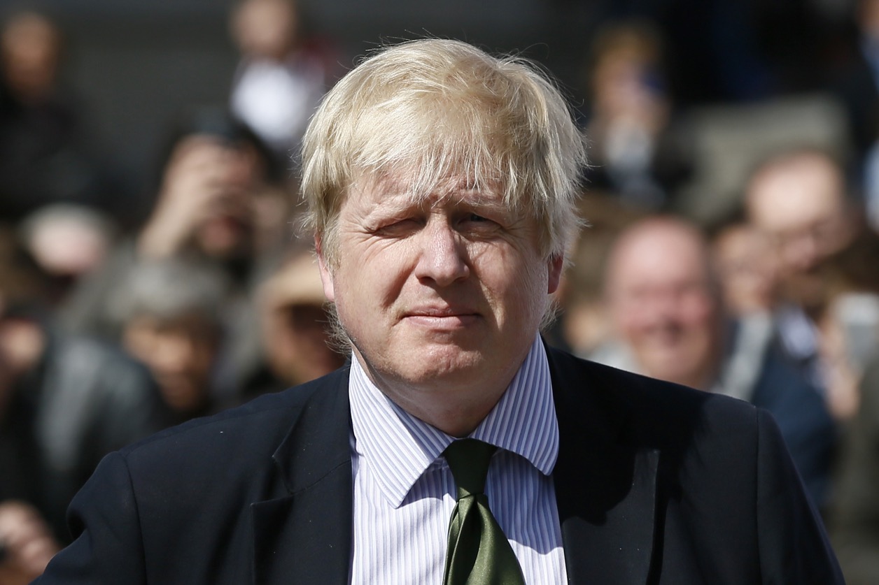 Boris Johnson attending the unveiling of a recreation of the Arch of Triumph in Palmyra, Syria, at Trafalgar Square in London on April 19. Boris Johnson attending the unveiling of a recreation of the Arch of Triumph in Palmyra, Syria, at Trafalgar Square in London on April 19.